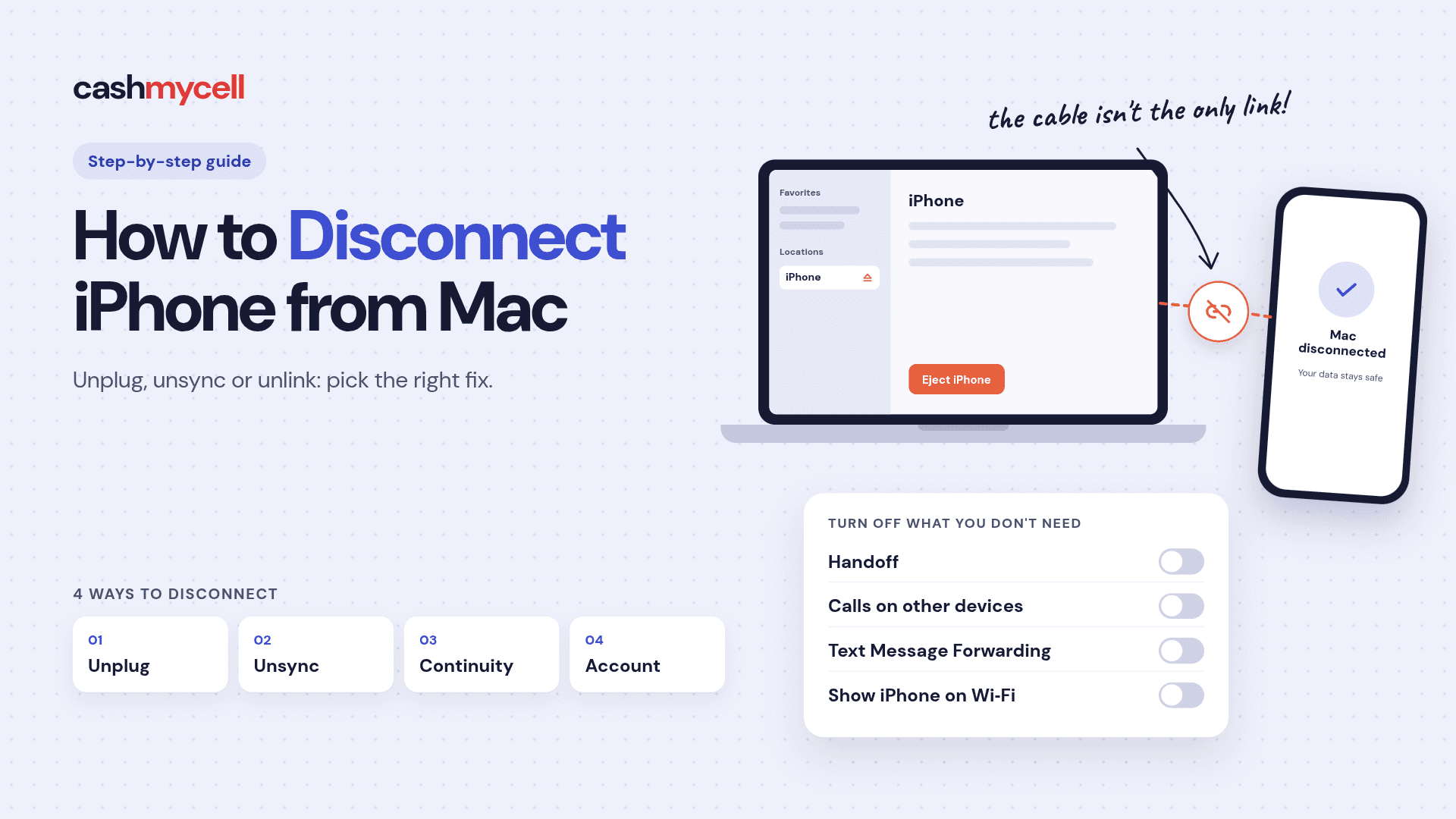 How to Disconnect iPhone from Mac
