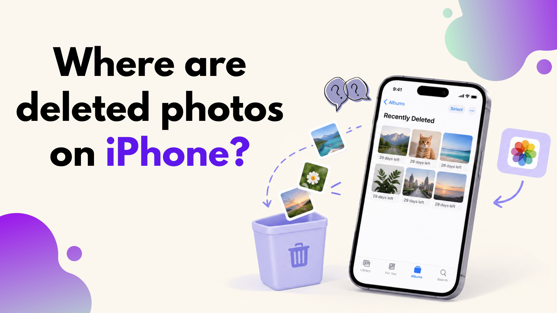 Where are deleted photos on iPhone?