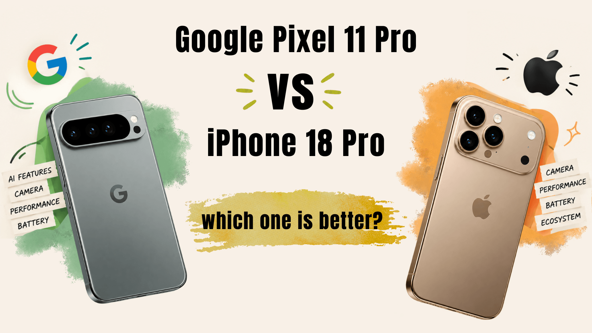 Google Pixel 11 Pro vs iPhone 18 Pro: which one is better?