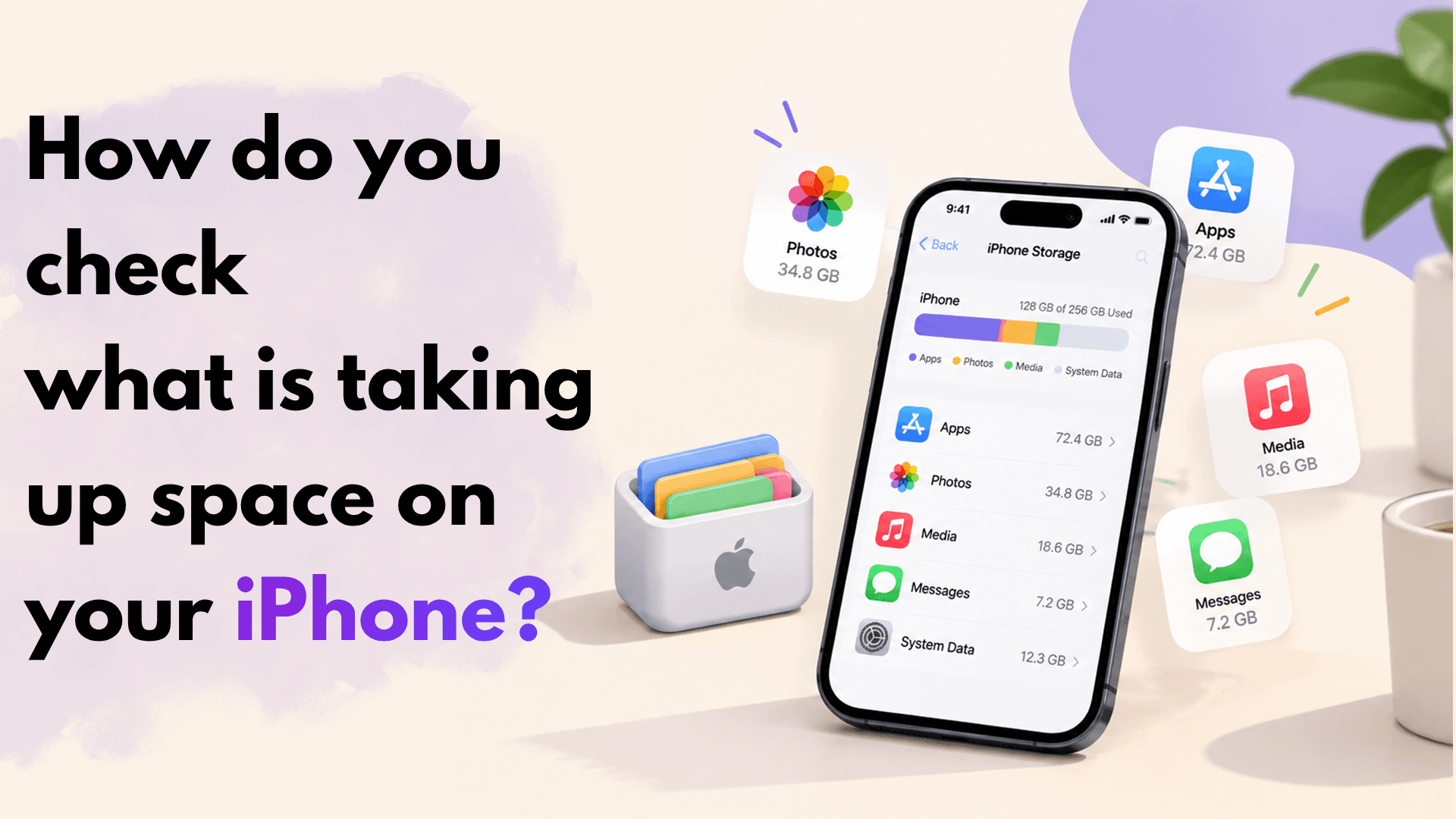 How do you check what is taking up space on your iPhone?
