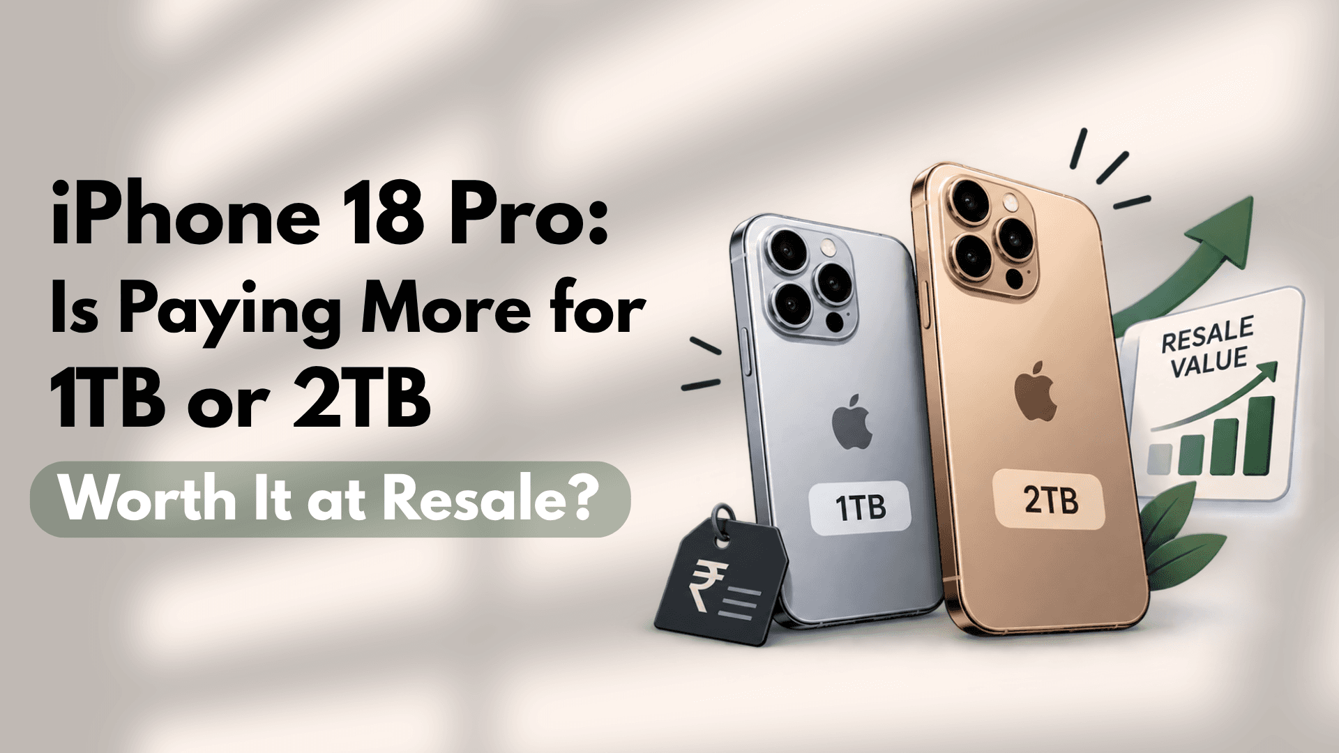 iPhone 18 Pro: Is Paying More for 1TB or 2TB Worth It at Resale?